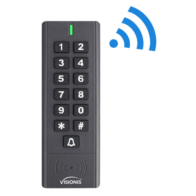 VIS8009 433 MHz + Outdoor IP 65 + Black + Wireless Keypad + Access