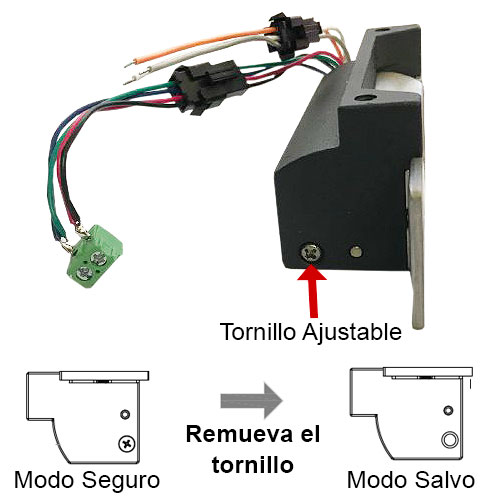 Cerradura eléctrica, cerradura electrónica de alta resistencia montada en  embutir, ajustable para puertas de acero inoxidable, puertas de madera,  edificio de oficinas : : Bricolaje y herramientas