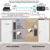 wireless keypad exit button receiver installation diagram vis 3200 visionis esp
