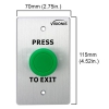 request to push exit button indoor dimensions visionis vis 7032