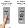 Botón de Salida para Control de Acceso de Puerta para Uso Interior y Exterior IP65