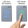 push to exit button touch sensitive standard led lights visionis vis 7026 esp