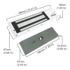 VIS-ML1200LED-WH – White 1200LBS Indoor Electric Lock with LED Sensor