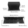 VIS-ZL1200-BL – Soporte L y Z para cerradura electromagnética de 1200lbs, Color Negro