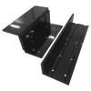 VIS-ZL1200-BL – Soporte L y Z para cerradura electromagnética de 1200lbs, Color Negro
