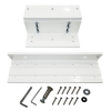 VIS-ZL1200-WH – Soporte L y Z para cerradura electromagnética de 1200lbs, Color Blanco